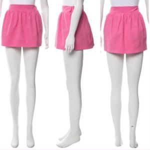 NWT DVF Hot Neon Pink A-Line Mini Pleated Skirt